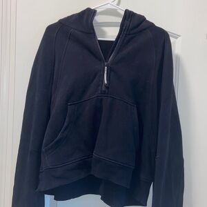 Scuba oversized half zip hoodie